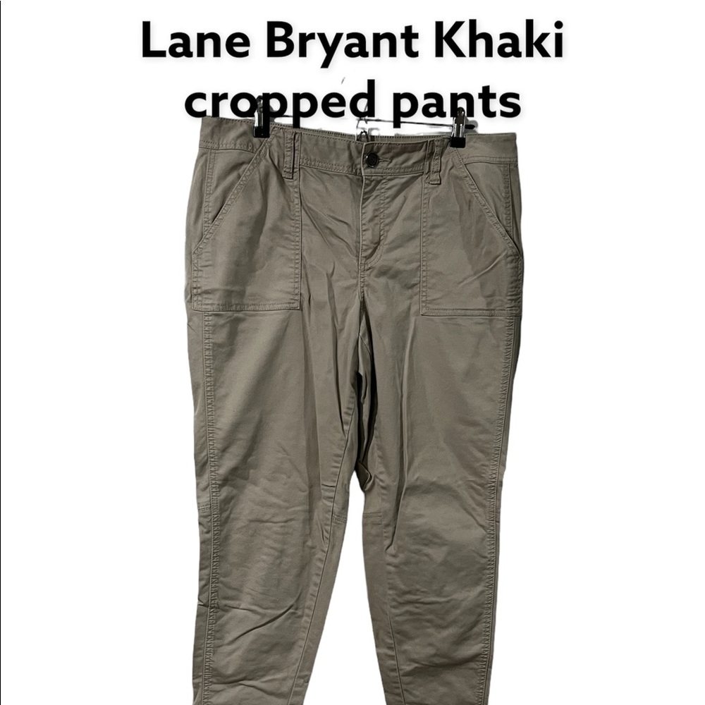 Lane Bryant size 16 Khaki cropped pants